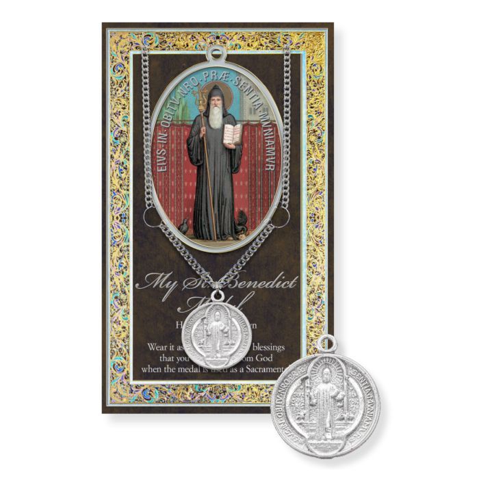 Saint Benedict Genuine Pewter Medal