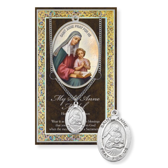 Saint Anne Genuine Pewter Medal