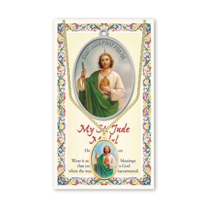 Saint Jude Epoxied Patron Saint Medal