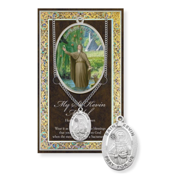 Saint Kevin Genuine Pewter Medal