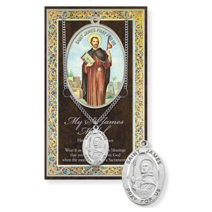 Saint James the Greater Genuine Pewter Medal