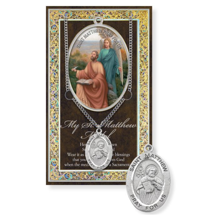 Saint Matthew Genuine Pewter Medal