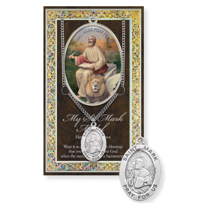 Saint Mark Genuine Pewter Medal