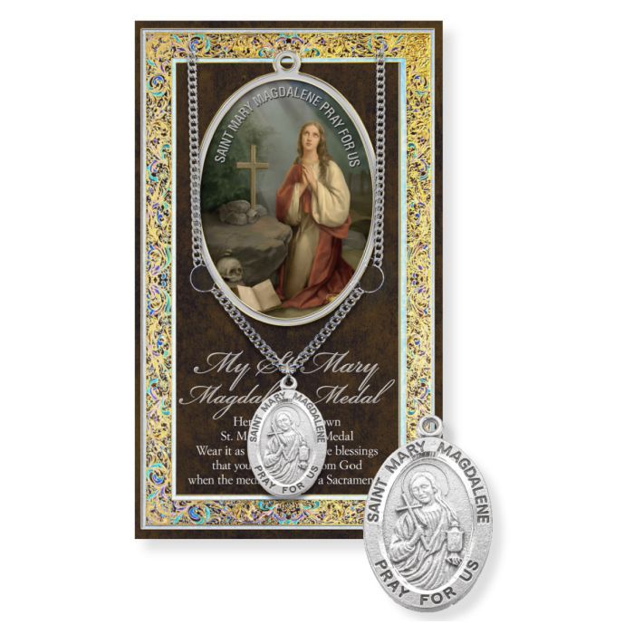 Saint Mary Magdalene Genuine Pewter Medal