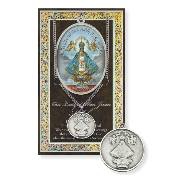 Our Lady of San Juan Genuine Pewter Medal