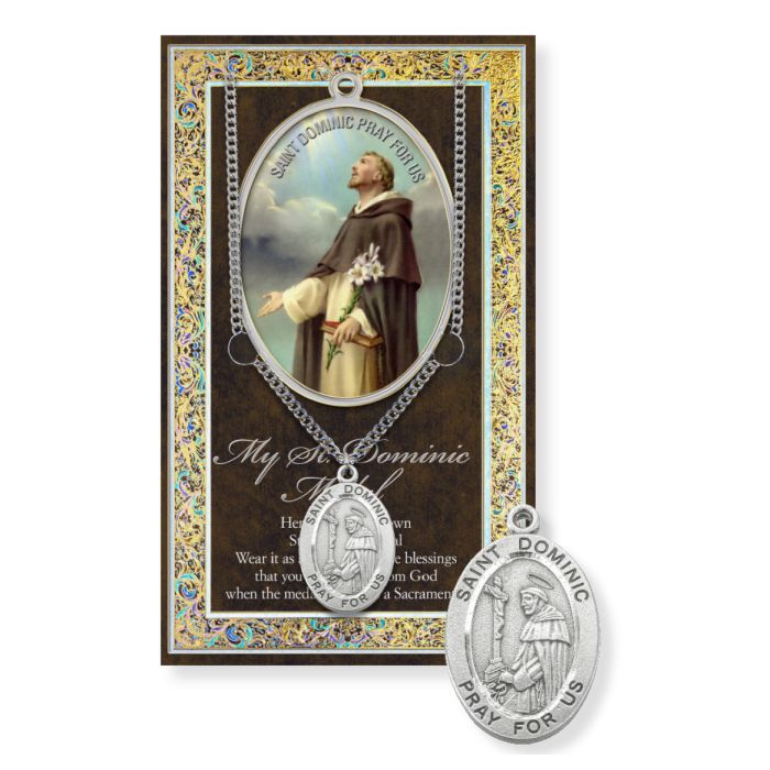 Saint Dominic Genuine Pewter Medal