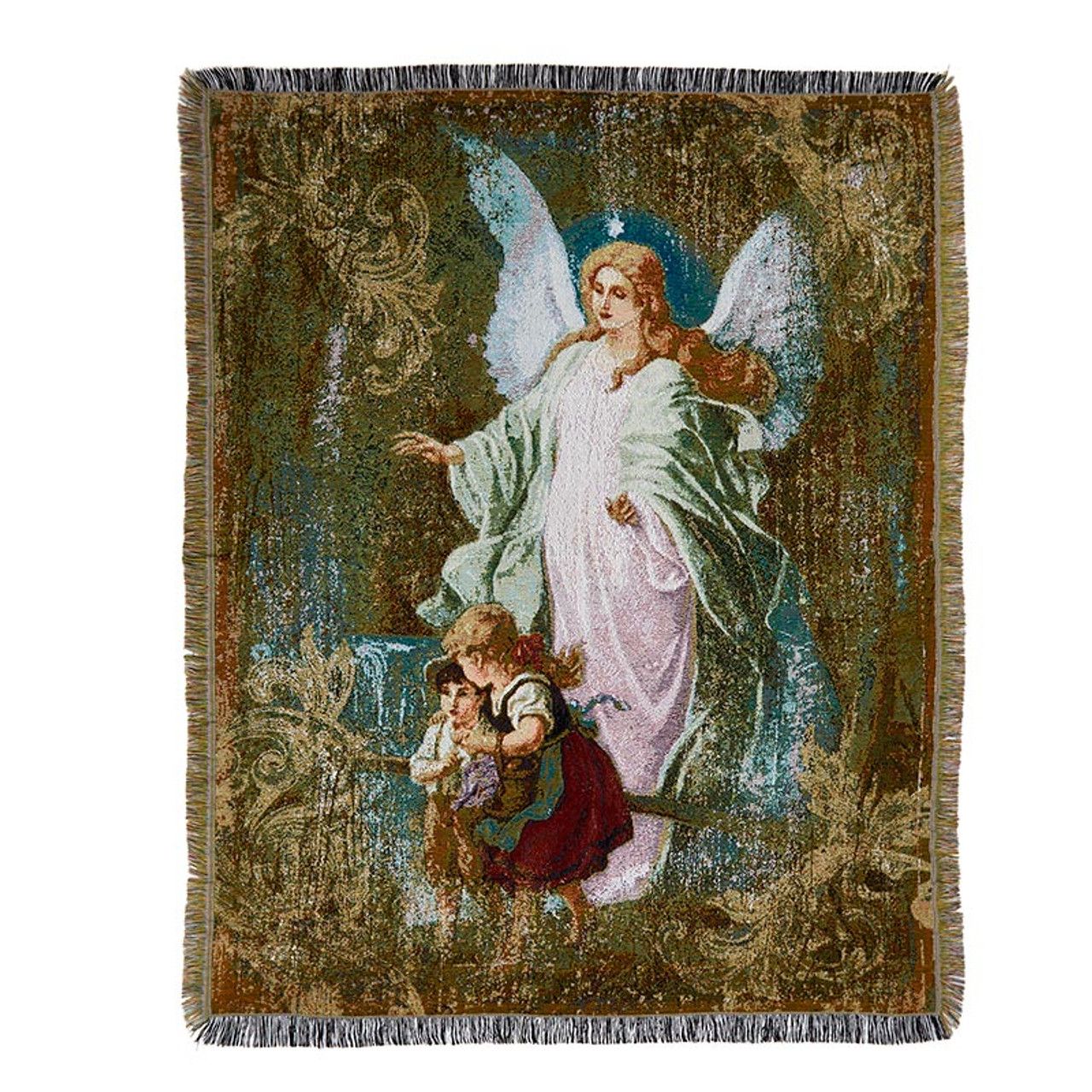 Guardian Angel Tapestry Throw Blanket
