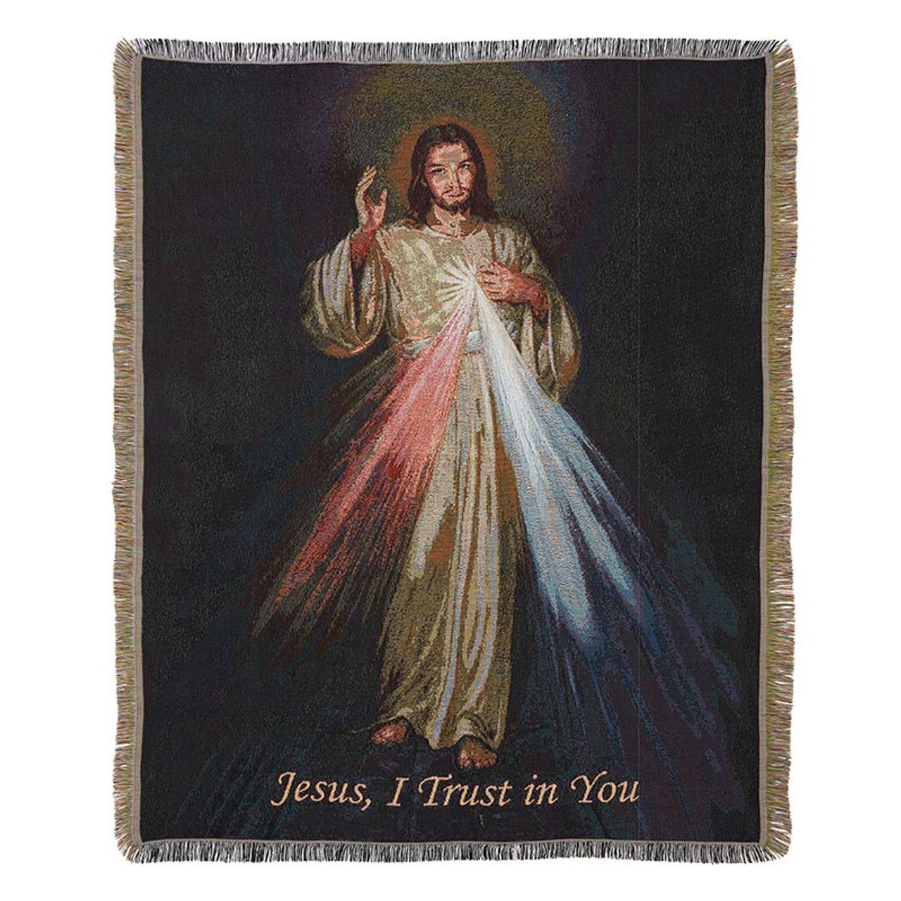 Divine Mercy Throw Blanket