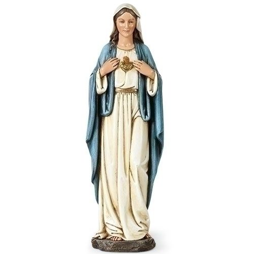 9.7"H IMMACULATE HEART OF MARY FIGURE