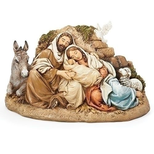 6&quot;H RESTING HOLY FAMILY FIGURE