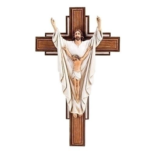 10.25&quot;H HE IS RISEN CRUCIFIX