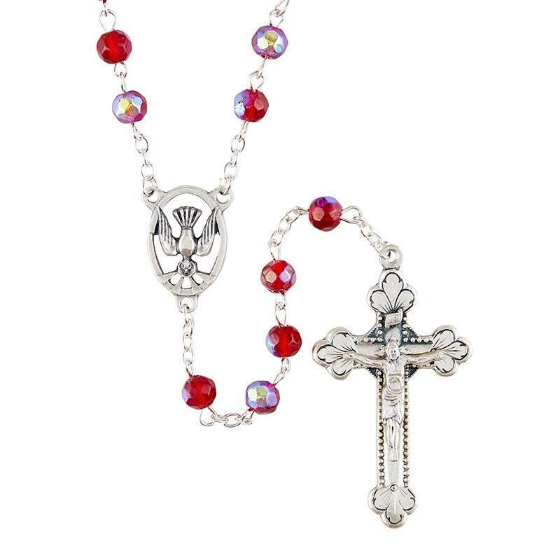 Confirmation Rosary - Ruby