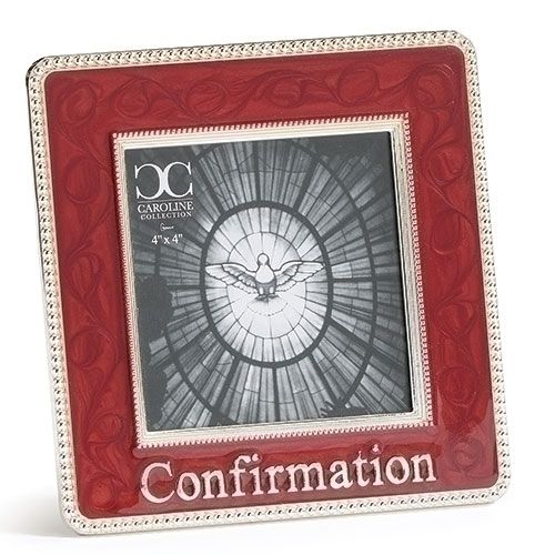 RED ENAMEL CONFIRMATION FRAME