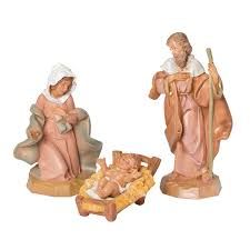 Holy Family - Set ( Crib Included ) by Fontanini