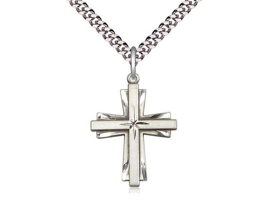 Engraved Modern Cross
