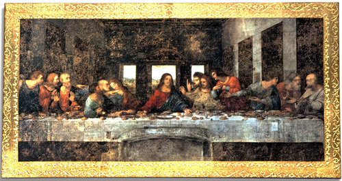 De Vinci Last Supper Wood Plaque