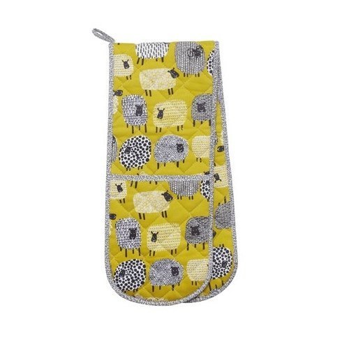 Dotty Sheep Double Oven Glove