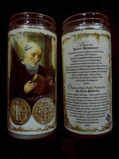 St. Benedict  Devotional Offering Candle