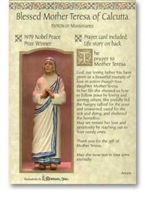 Saint Mother Teresa of Calcutta Statue (Saint in a Box)