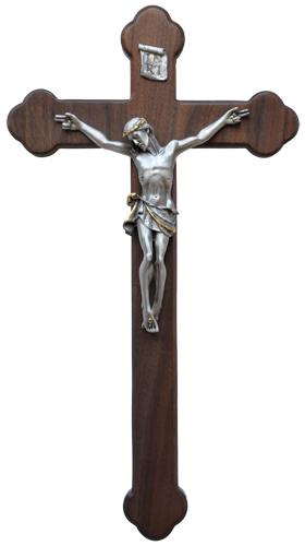 18&quot; Walnut Crucifix
