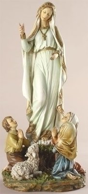 Our Lady of Fatima w/Children 12" Statue