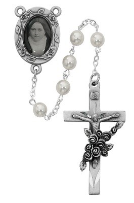 6MM Pearl St. Therese Rosary