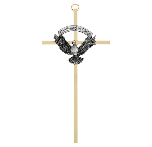 7&quot; Brass Cross - Confirmation