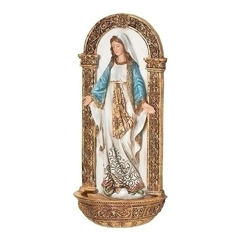 7.25&quot; OUR LADY OF GRACE FONT 
 JOSEPH STUDIO