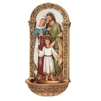 7.75" HOLY FAMILY WATER FONT