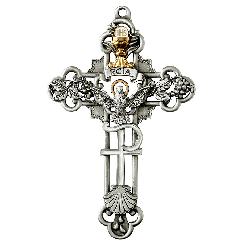 5" Enamel Sacramental Cross- OCIA