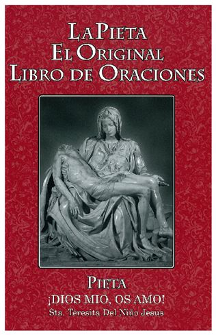 Pieta Libro de Oraciones- Large Print Red Spanish