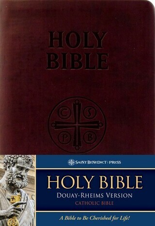 Douay-Rheims Bible Burgundy Ultrasoft Leatherette