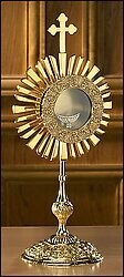 18" Cross Monstrance with Luna