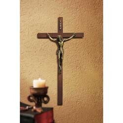 10" MAPLE WOOD CRUCIFIX