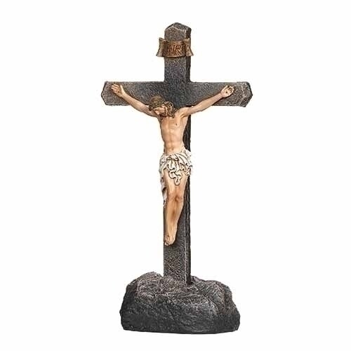 8.75" 2PC ST CRUCIFIX IN ROCK