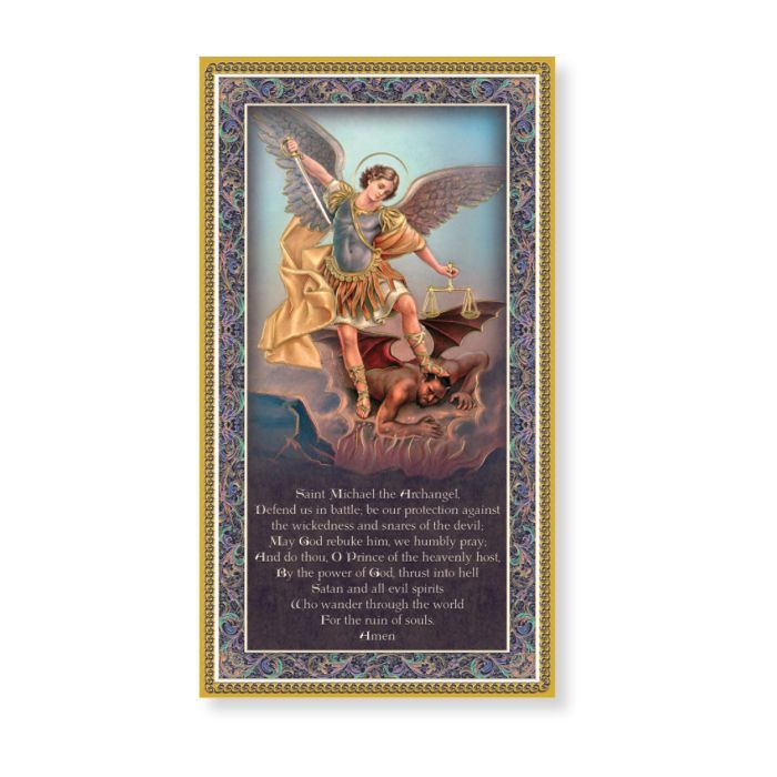Saint Michael Plaque with Prayer