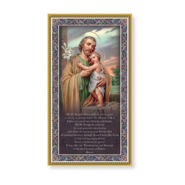 Saint Joseph Plaque with Prayer