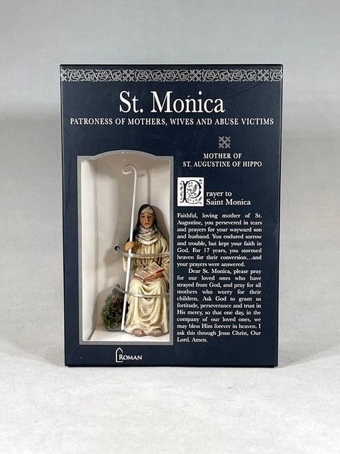 3" ST MONICA FIGURE PATRON &amp; PROTECTOR