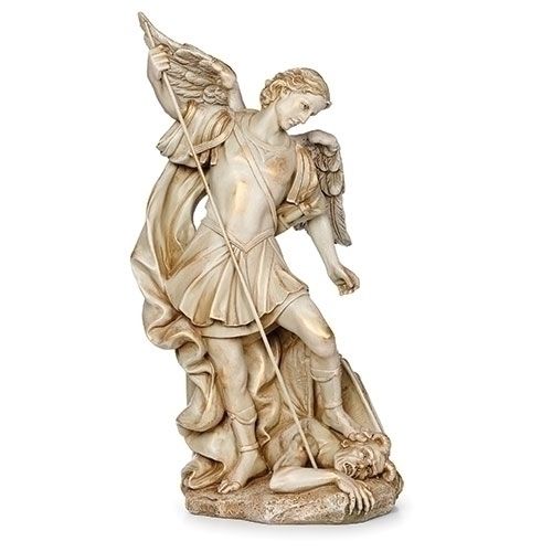 15" GOLD ST. MICHAEL FIGURE