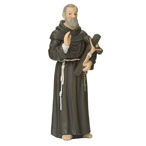 4"H ST PADRE PIO FIGURE