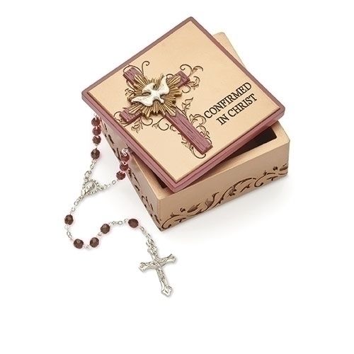 Confirmation Fancy Rosary Keepsake