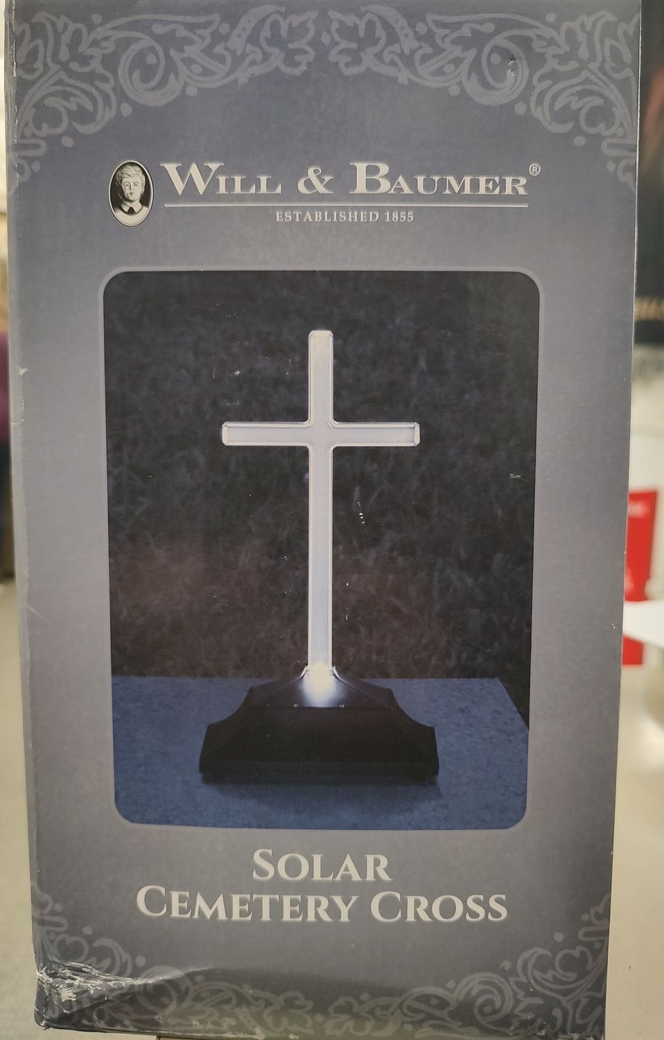 9.5" Solar Cemetery Cross