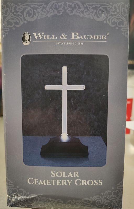 9.5" Solar Cemetery Cross