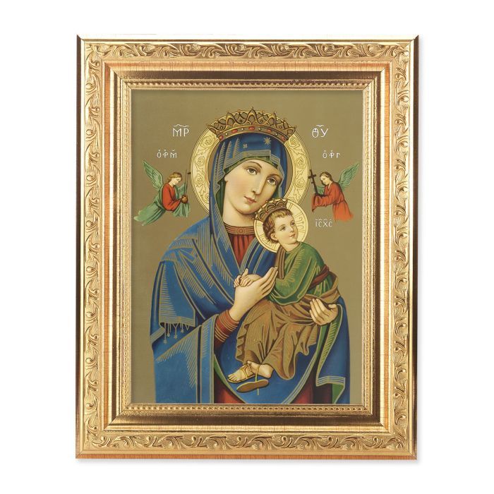 Our Lady of Perpetual Help Gold-Leaf Frame 8-1/4" x 10-1/4"