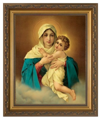 Schoenstatt Madonna - Gold Framed Art