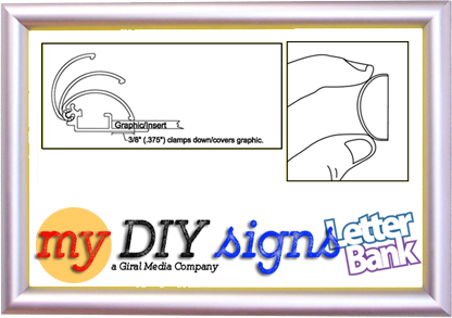 Bus Ad Security 1.25&quot; Snap-Open Frames