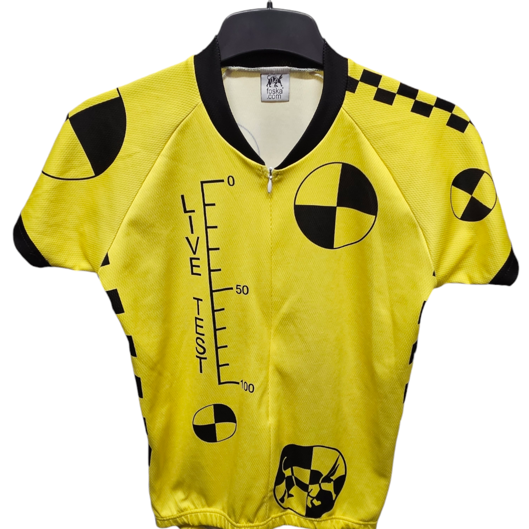 Live Test men's yellow cycling gilet 30 chest