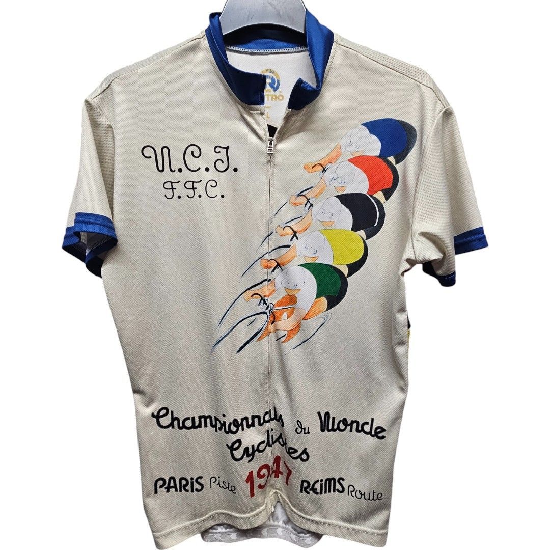 REPLICA U.C.J   F.F.C men's event cycling jersey 36 chest