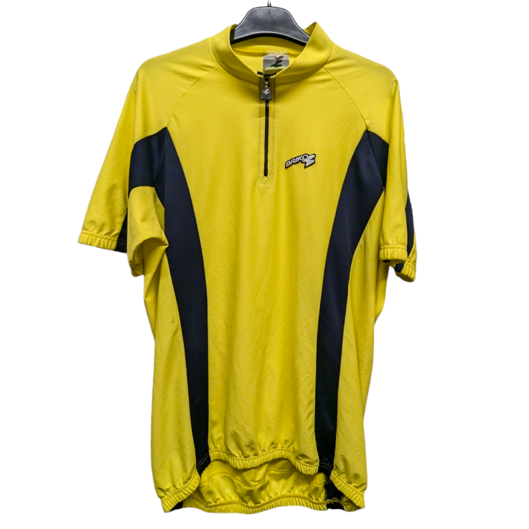 BRIKO men's yellow cycling jersey 38 chest