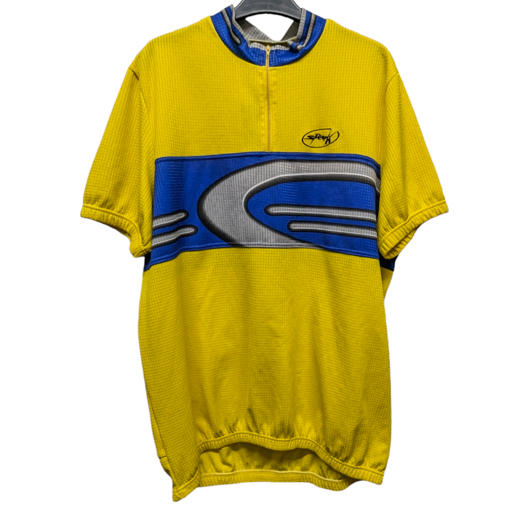 RETRO SPARK men's yellow cycling jersey 44 chest